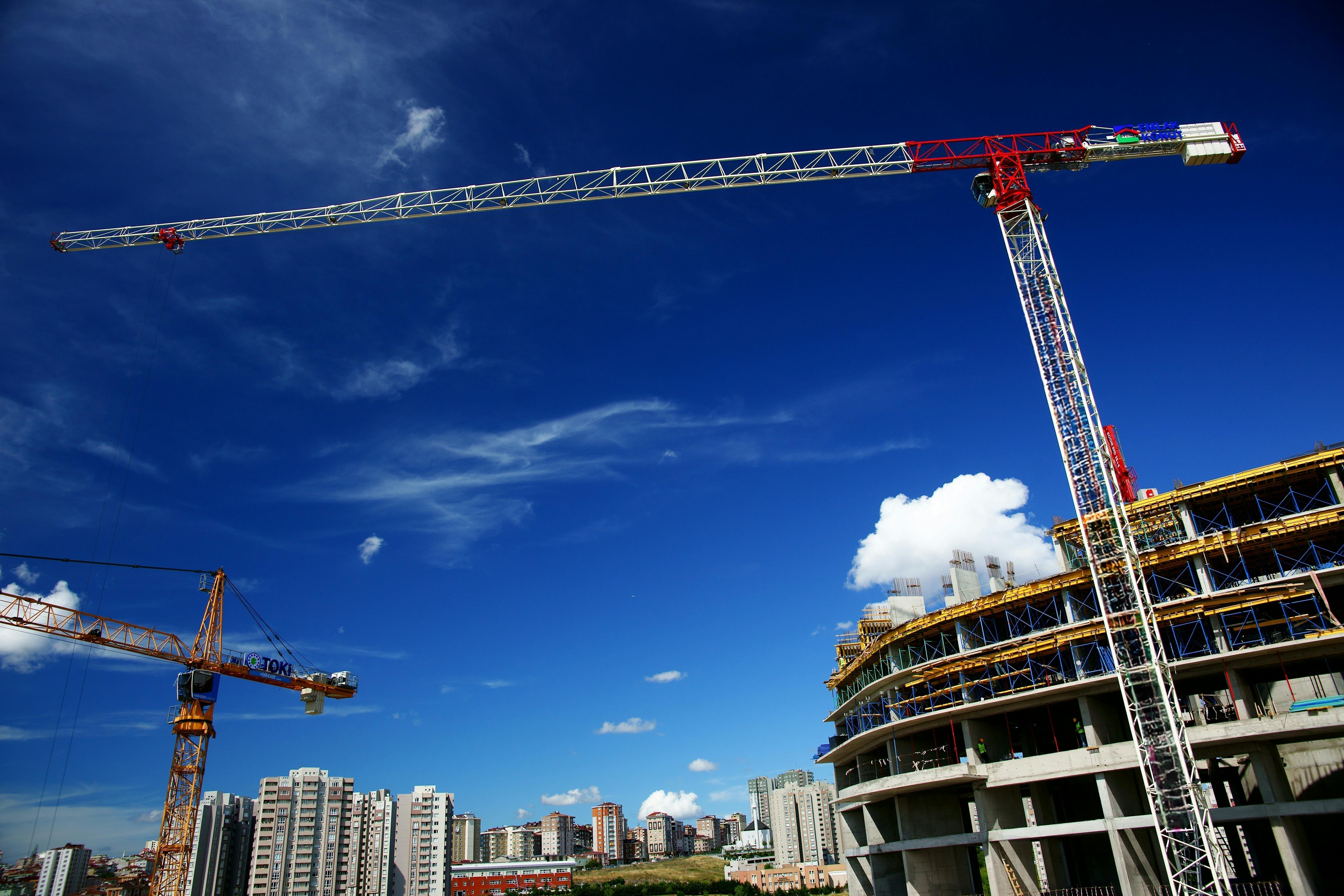 A large-scale construction site